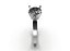 Morganite Solitaire Ring Jewelry CAD 3D Print Model STL FBX 3DM
