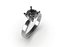Morganite Solitaire Ring Jewelry CAD 3D Print Model STL FBX 3DM