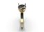 Morganite Solitaire Ring Jewelry CAD 3D Print Model STL FBX 3DM