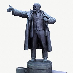 3D statue Lenin