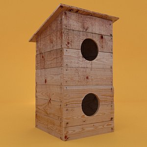 Wooden booth