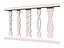 Five beautiful flat balusters