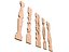 Five beautiful flat balusters