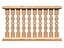 Five beautiful flat balusters