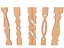 Five beautiful flat balusters