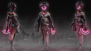 Sci Fi Geisha 3D model
