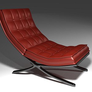 barcelona chair 3d obj