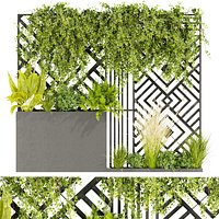 Collection plant vol 390 - Urban environment - wall yard - leaf - bush - ivy - 3dmax - cin