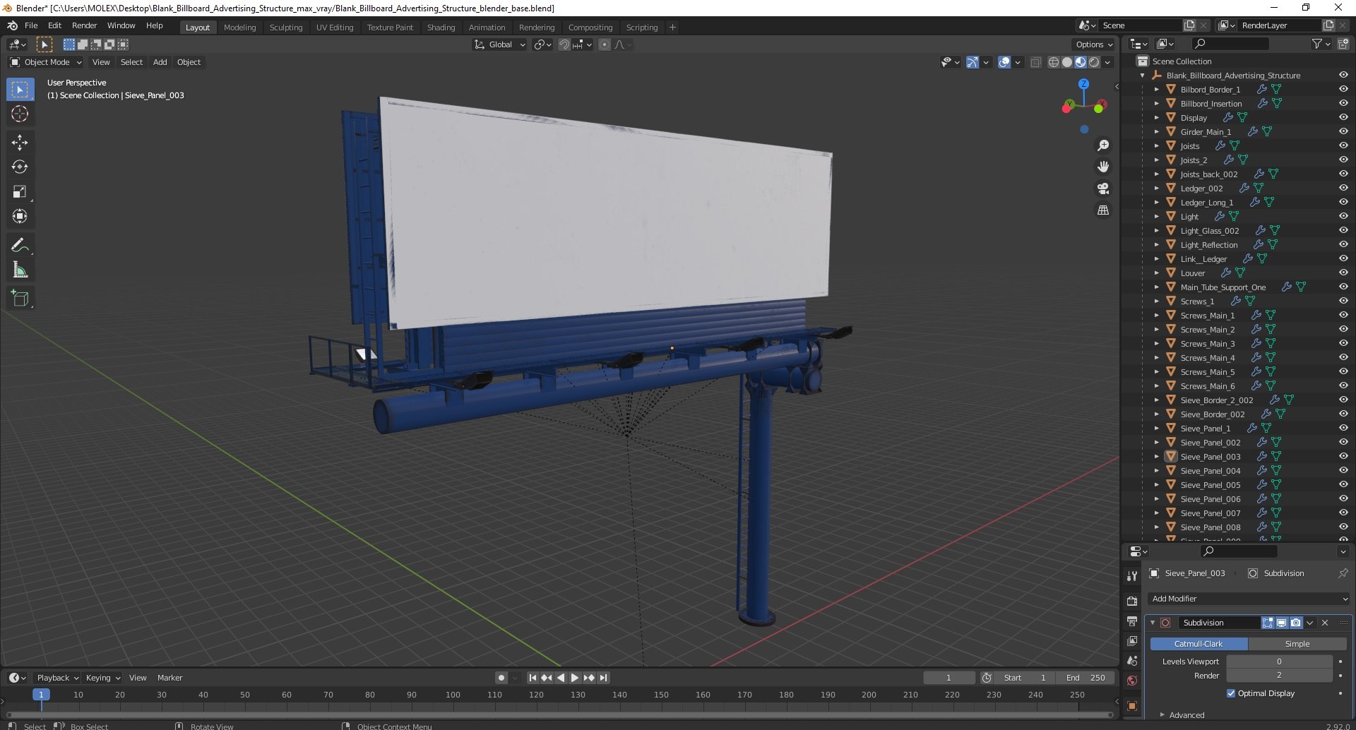 3D Blank Billboard Advertising Structure https://p.turbosquid.com/ts-thumb/Nz/3xbYJj/JD/blankbillboardadvertisingstructure3dmodel036/jpg/1714018528/1920x1080/fit_q87/4a4d675922beea7b72a4f64f856d48ac16a197b7/blankbillboardadvertisingstructure3dmodel036.jpg