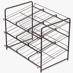 3D Wide Dispenser of Cans Bronze model