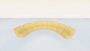 Modern Sofa-Game ready PBR 3D model