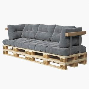 3D Pallet Sofa