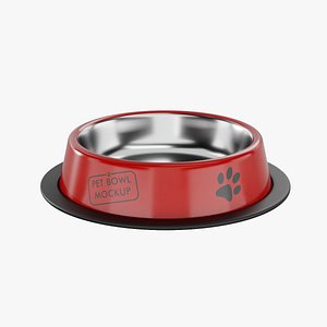 Pet Bowl Red 3D