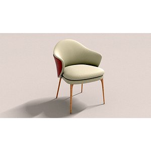 3D laos Dining Armchair model