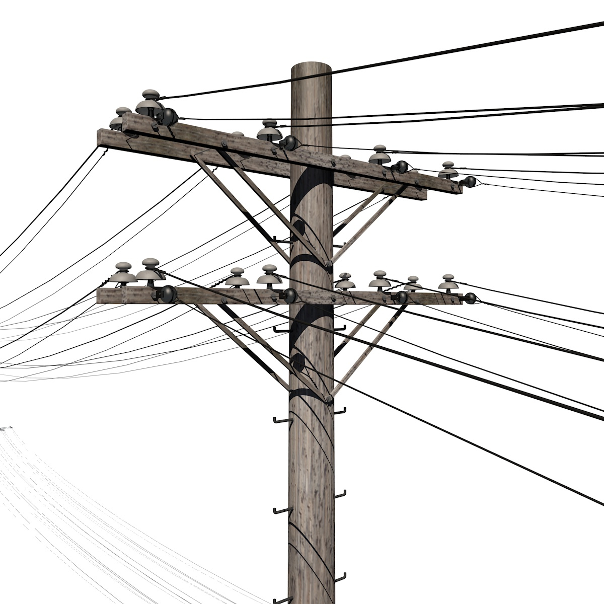 Telephone pole 3D model - TurboSquid 1261854