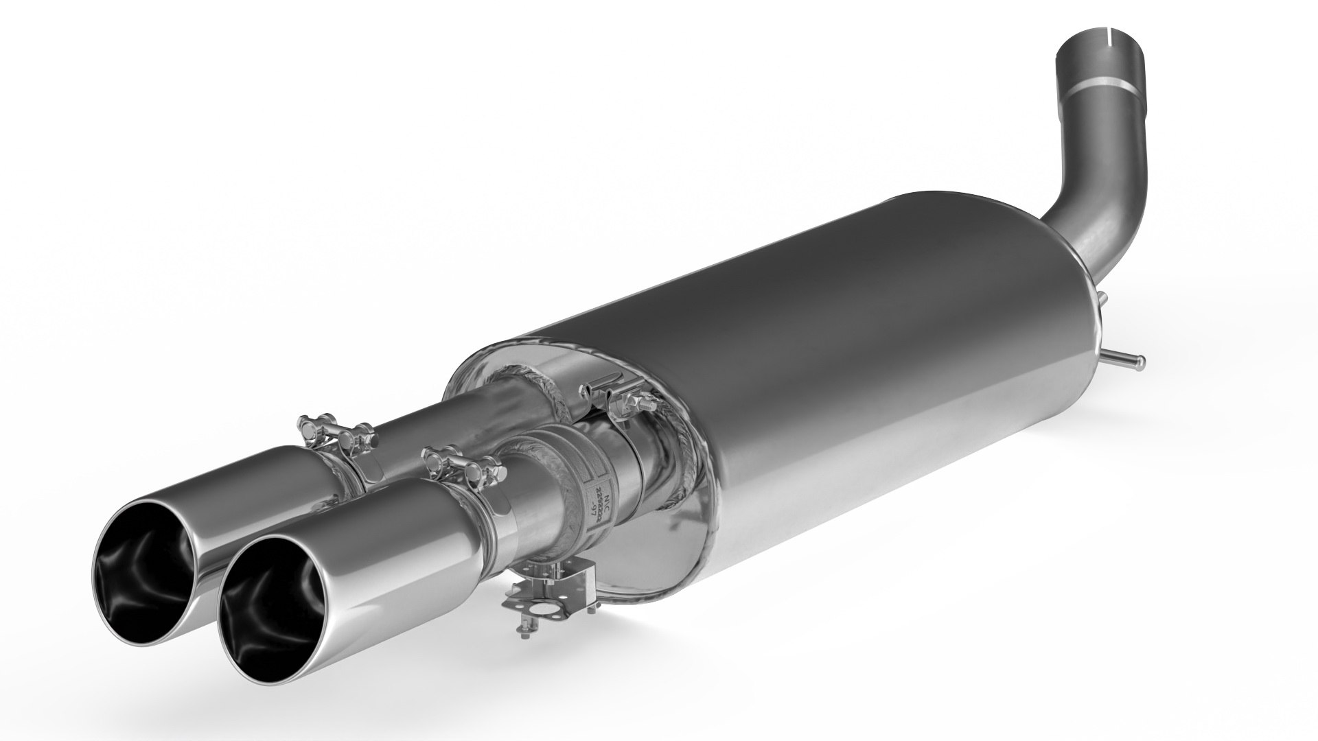 Car Exhaust Muffler 3D model preview