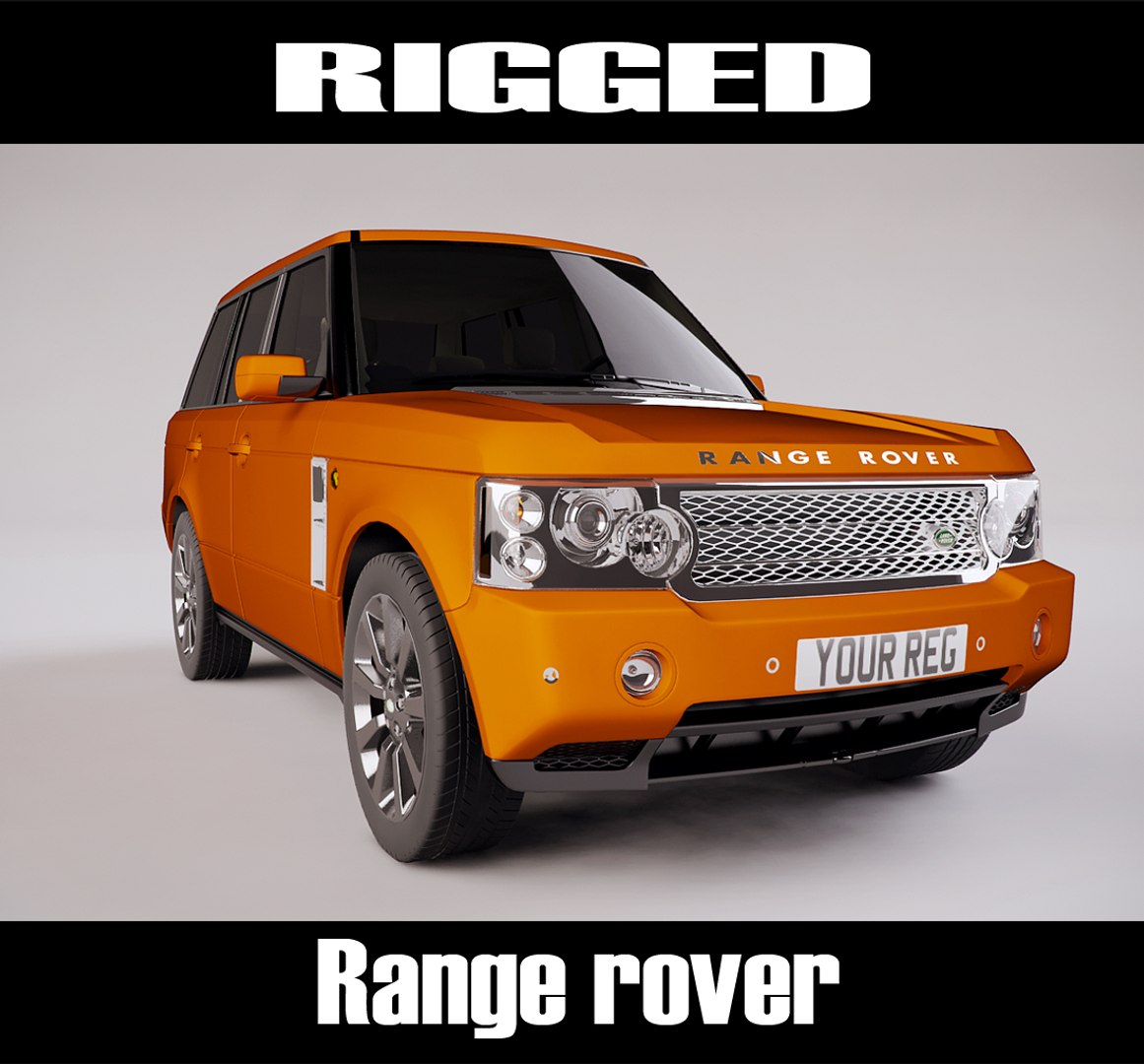 Range Rover Rigged 3d Model