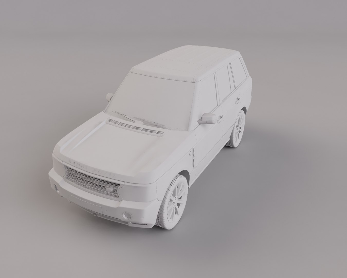 Range Rover Rigged 3d Model