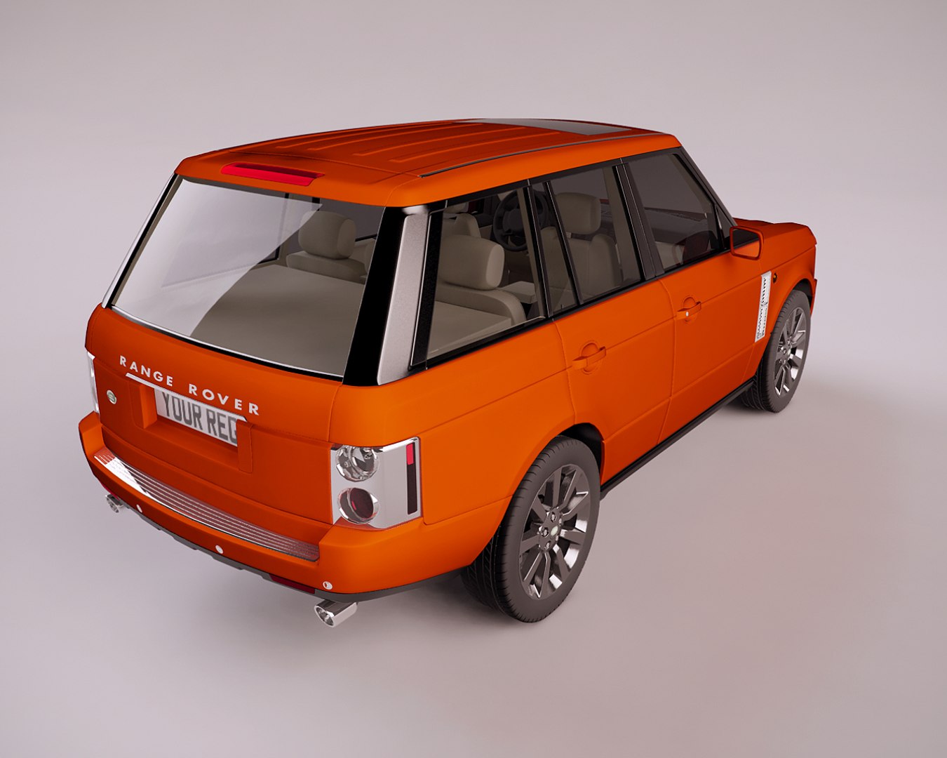 Range Rover Rigged 3d Model