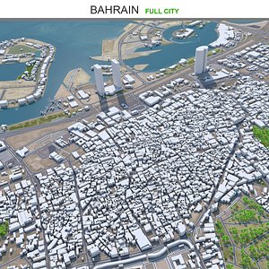 3D city area building model