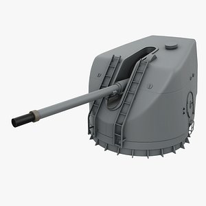 3D Otobreda 127-54 Naval Gun