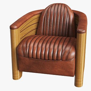3D De Bejarry Pirogue armchair model