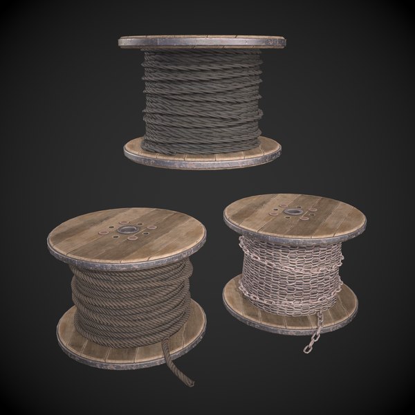 3D Rope Spool model - TurboSquid 1739590
