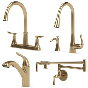 MOEN kitchen faucets collection 3D model
