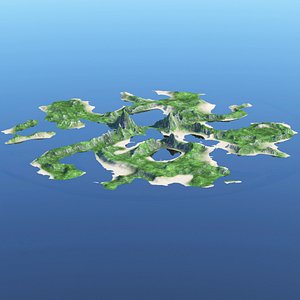 3D Floating Island - TurboSquid 1276543