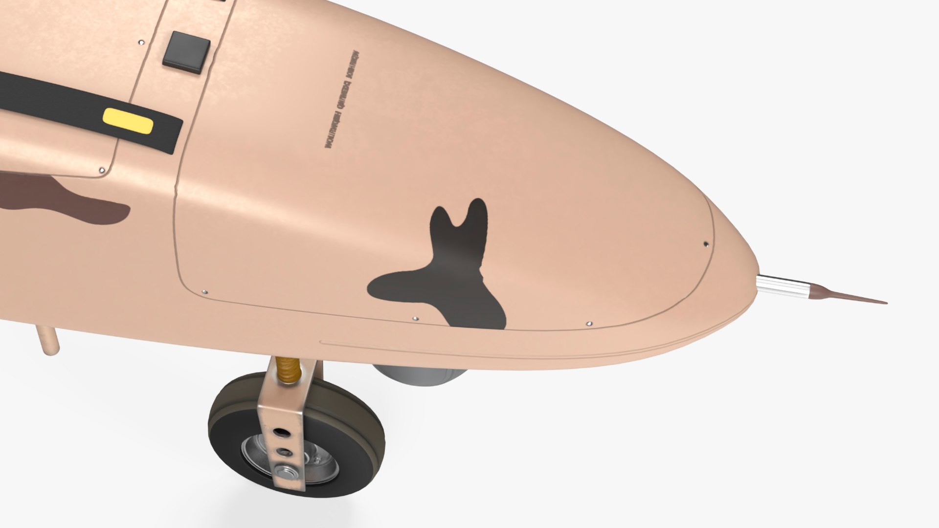 3D Camouflage Iranian Drone Mohajer-6 with Camera https://p.turbosquid.com/ts-thumb/Nz/avRGl5/0H/camouflageiraniandronemohajer6withcameramb3dmodel015/jpg/1727847851/1920x1080/fit_q87/38cad8e2a96378d713523bc48069fa2f5dc9fb2e/camouflageiraniandronemohajer6withcameramb3dmodel015.jpg