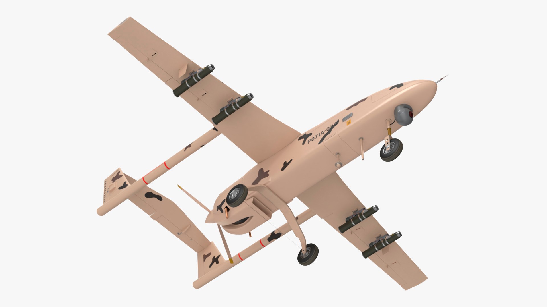 3D Camouflage Iranian Drone Mohajer-6 with Camera https://p.turbosquid.com/ts-thumb/Nz/avRGl5/MD/camouflageiraniandronemohajer6withcameramb3dmodel011/jpg/1727847836/1920x1080/fit_q87/0a65046b72b3ea40bb2538635b99cfe1ea9f4f9d/camouflageiraniandronemohajer6withcameramb3dmodel011.jpg
