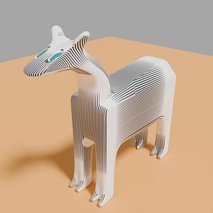 3D Cute animal that looks like a fawn