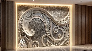 decor set wall panel wall relief mural CNC 60 3D