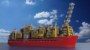 shell prelude flng 3D model