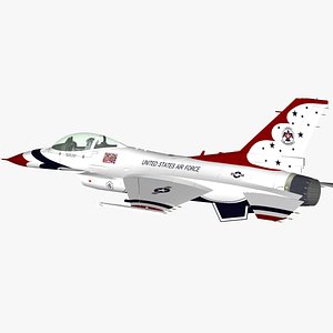 F-16 American Thunderbirds USAF 3D model
