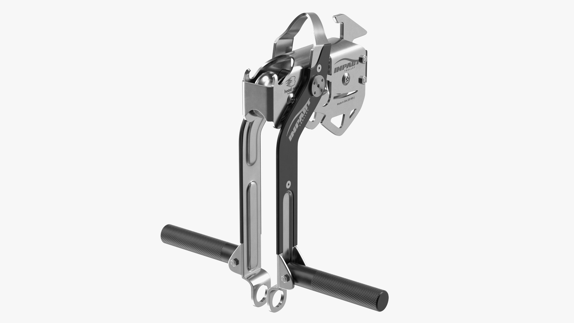 Trigger Cable System Impact Trolley White 3D model preview