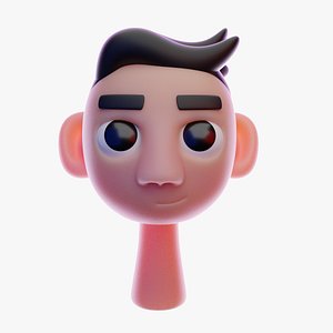 Stylized Cartoon Head - Blender model