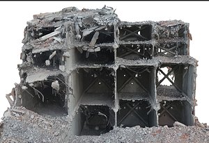 3D model Destroyed Building1