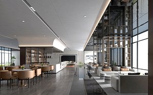 3D model Coffee shop