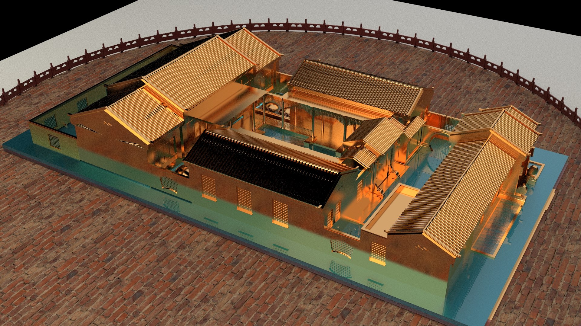 Chinese Ancient Courtyard House 3D Model - TurboSquid 2128133