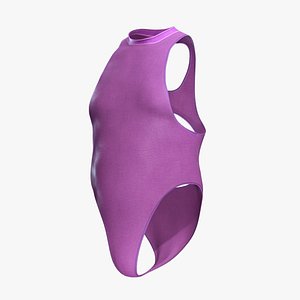 3D Stylized Purple Swimsuit - Game Ready 3D Clothing model
