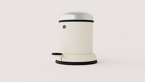 Beige Pedal Waste Bin with Domed Lid