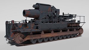 3d model tank moser karl 600mm
