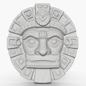 Mayan Mask Relief 2