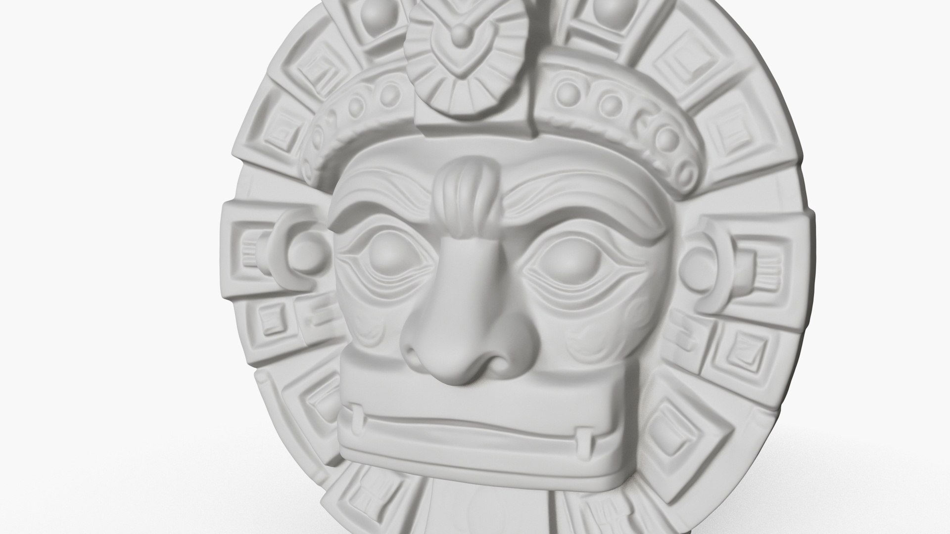 Mayan Mask Relief 2 3D Model - TurboSquid 2287521
