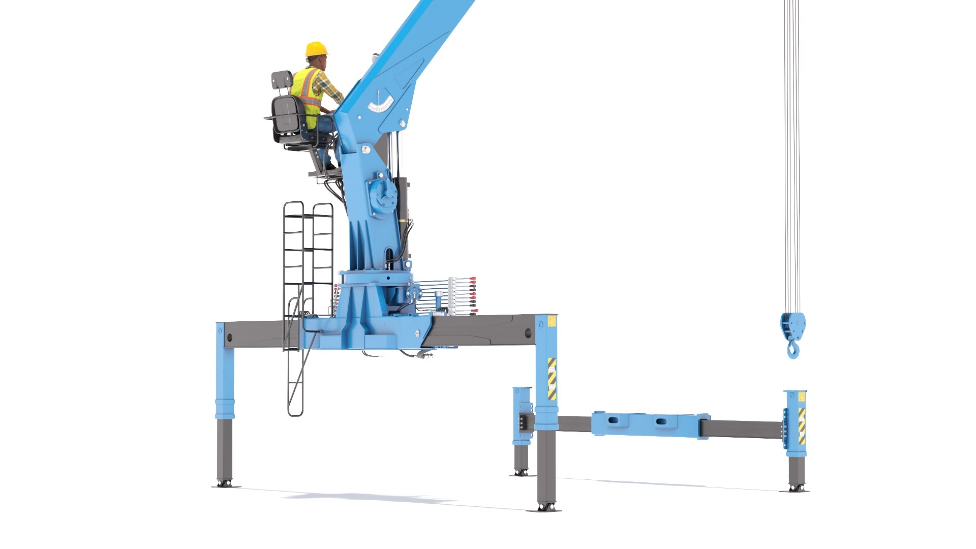 Mobile Telescopic Crane With Operator 3D Model - TurboSquid 2382425