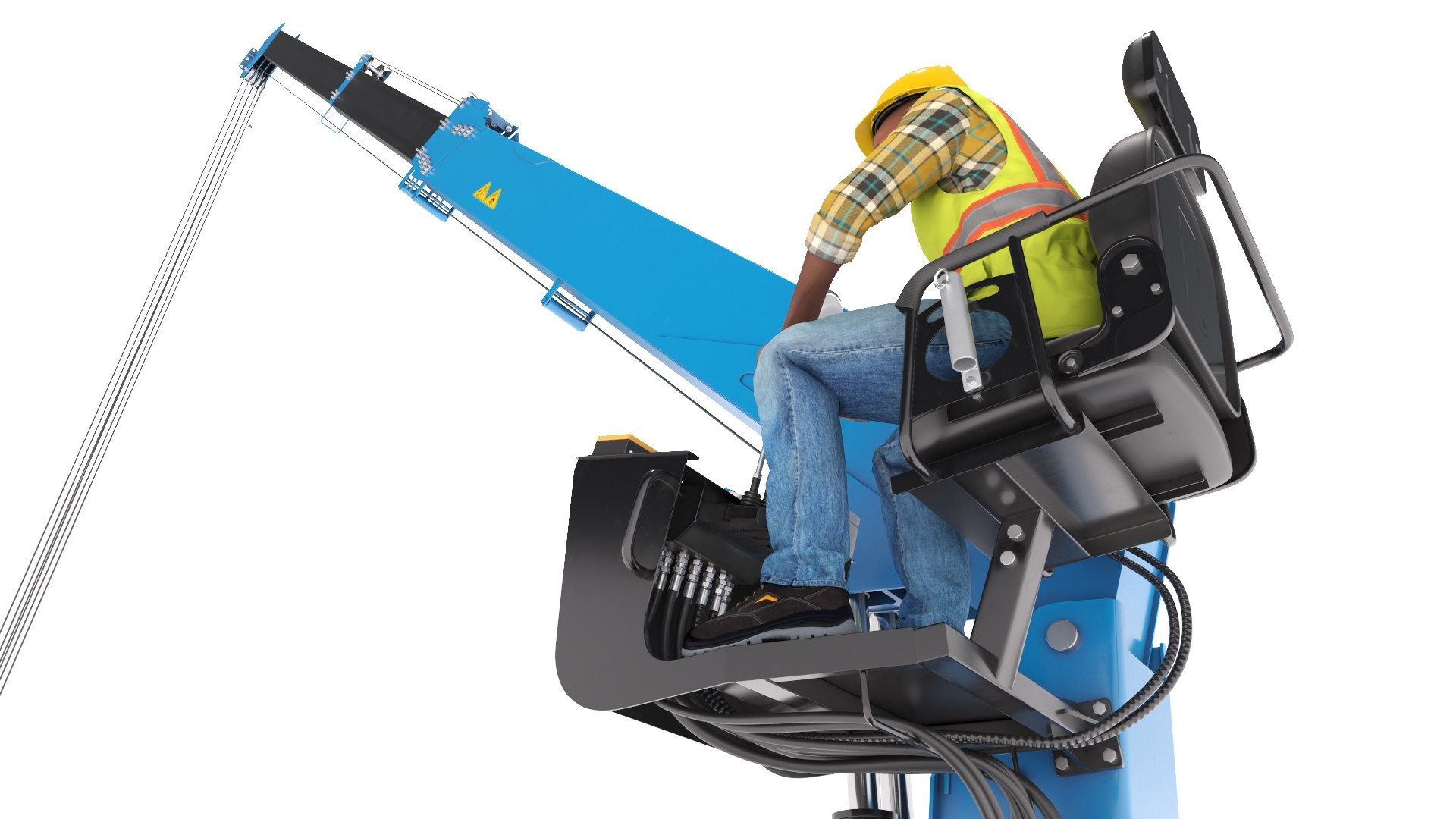 Mobile Telescopic Crane With Operator 3D Model - TurboSquid 2382425