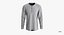 T-Shirt maschile Dropped Shoulder Collezione Henley Collar