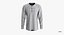 T-Shirt maschile Dropped Shoulder Collezione Henley Collar