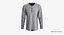 T-Shirt maschile Dropped Shoulder Collezione Henley Collar